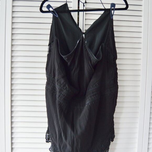 IRO Romper Size 40 Black Eyelet Embroidered Florya Romper | Size 40 - Picture 6 of 9